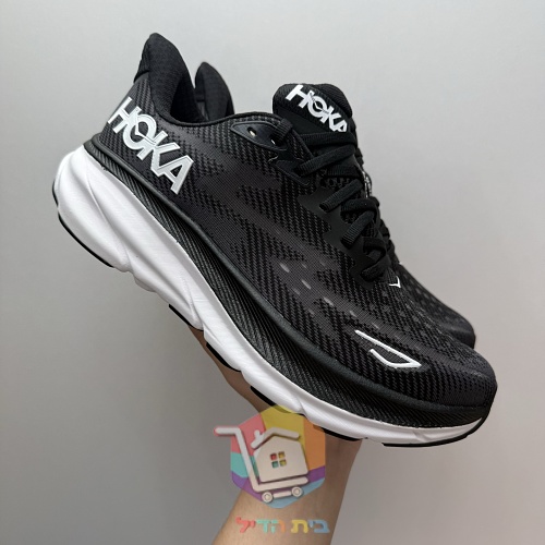 נעלי ריצה HOKA שחור לבן 9