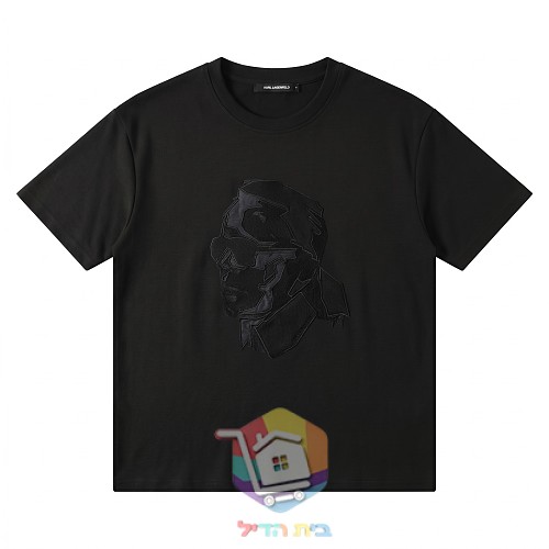 חולצת טי Karl Lagerfeld עם דיוקן רקום 10