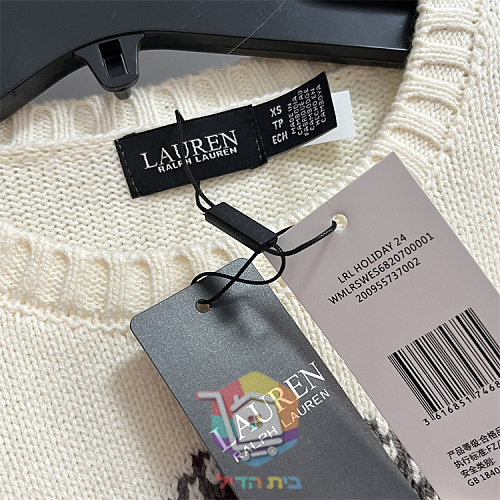 סוודר Ralph Lauren לנשים עם סמל רקום 2