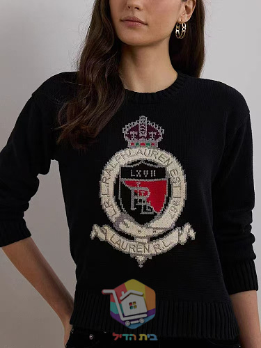 סוודר Ralph Lauren לנשים עם סמל רקום 9