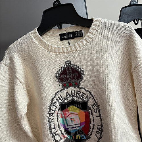 סוודר Ralph Lauren לנשים עם סמל רקום 14