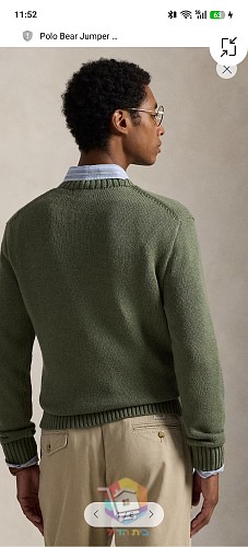 סוודר Ralph Lauren עם דוב פולו 10